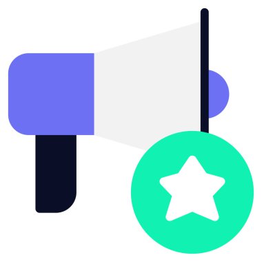 Beyaz Arkaplanda Marka Farkındalığı Simgesi Basit Vektör İllüstrasyonu  