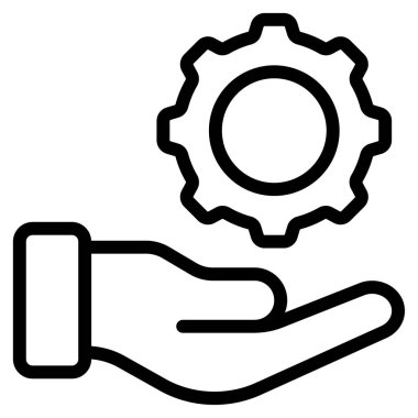 Bağlı Yönetim Sistemi Simgesi, Beyaz Arkaplan Basit Vektör ResmiComment 