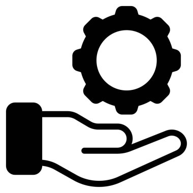 Bağlı Yönetim Sistemi Simgesi, Beyaz Arkaplan Basit Vektör ResmiComment 