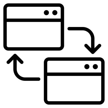 Çapraz Tarayıcı Uyumluluk Simgesi, Beyaz Arkaplan Basit Vektör ResmiComment 