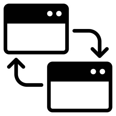 Çapraz Tarayıcı Uyumluluk Simgesi, Beyaz Arkaplan Basit Vektör ResmiComment 