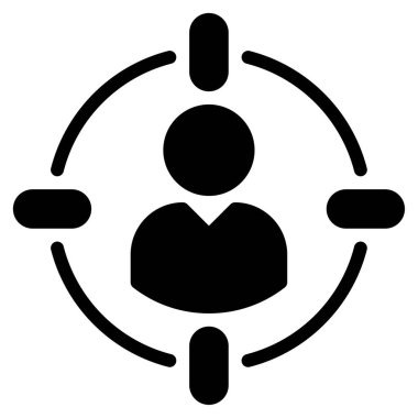 Müşteri Bölümlendirme Simgesi, Beyaz Arkaplan Basit Vektör Resimleri 