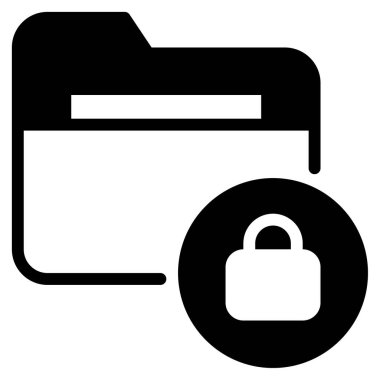 Veri Şifreleme Simgesi, Beyaz Arkaplanda Basit Vektör İllüstrasyonu 