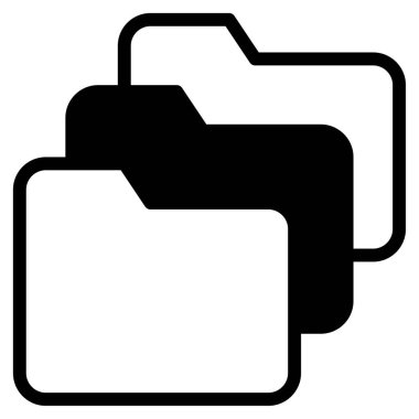 Veri Depolama Simgesi, Beyaz Arkaplanda Basit Vektör İllüstrasyonu 