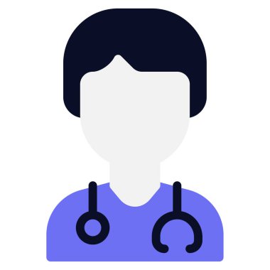 Doktor Simgesi, Beyaz Arkaplanda Basit Vektör Resimleri 