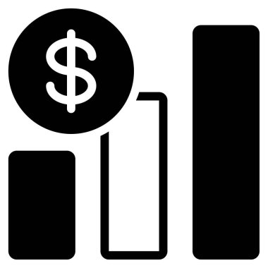 Finansal Büyüme, Beyaz Arkaplanda Basit Vektör İllüstrasyonu 