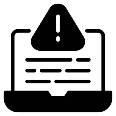 Phishing Alarm Simgesi, Beyaz Arkaplanda Basit Vektör Resimleri 