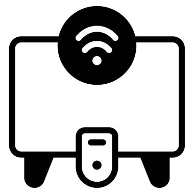 Akıllı Giyilebilir Simge, Beyaz Arkaplanda Basit Vektör İllüstrasyonu 