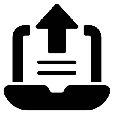 Borsa Simgesi, Beyaz Arkaplan Üzerine Basit Vektör İllüstrasyonu 