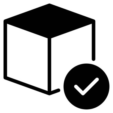 Blok Doğrulama Simgesi, Beyaz Arkaplan Basit Vektör ResmiComment