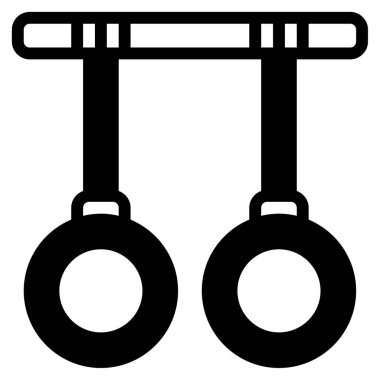 CrossFit Eğitim Simgesi, Beyaz Arkaplanda Basit Vektör İllüstrasyonu