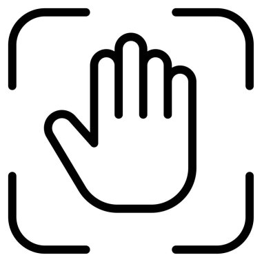 El İzleme Simgesi, Beyaz Arkaplanda Basit Vektör İllüstrasyonu