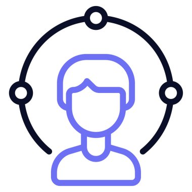 Etkileyici Deneyim Simgesi, Beyaz Arkaplan Üzerine Basit Vektör İllüstrasyonu