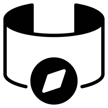 VR Keşif Simgesi, Beyaz Arkaplanda Basit Vektör Resimleri