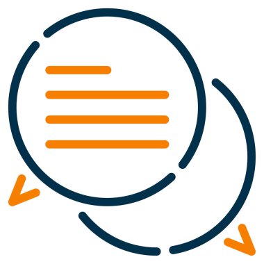 Sohbet Simgesi, Beyaz Arkaplanda Basit Vektör İllüstrasyonu