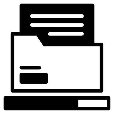 Beyaz Arkaplanda Simge İndir, Basit Vektör İllüstrasyonu 