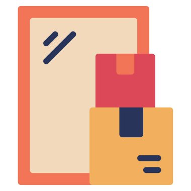 Simgeyi Bırak, Beyaz Arkaplanda Basit Vektör İllüstrasyonu 