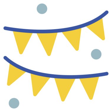  Festival Simgesi, Beyaz Arkaplanda Basit Vektör Resimleri 