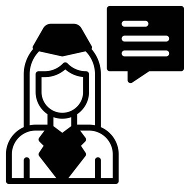 Uçuş Duyuru Simgesi, Beyaz Arkaplanda Basit Vektör İllüstrasyonu 