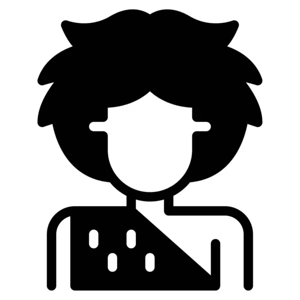 Mağara Adamı Simgesi, Beyaz Arkaplan Üzerine Basit Vektör İllüstrasyonu