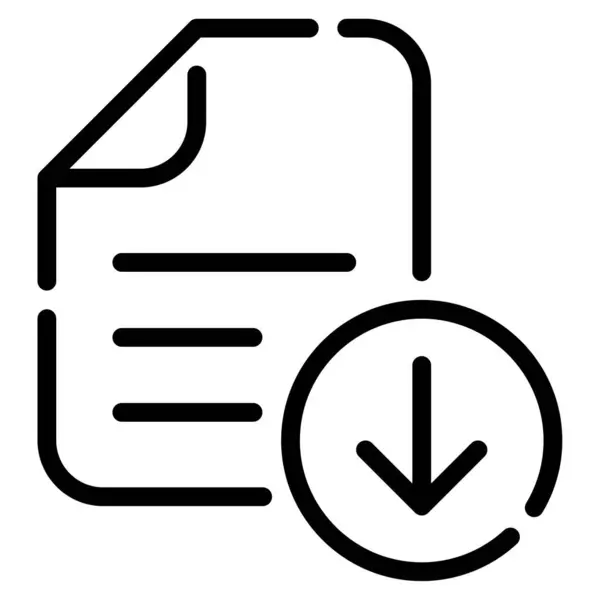 Beyaz Arkaplanda Simge İndir, Basit Vektör İllüstrasyonu 