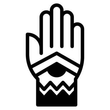 Henna Simgesi, Beyaz Arkaplanda Basit Vektör Resimleri 