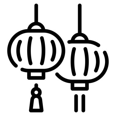 Fener Simgesi, Beyaz Arkaplanda Basit Vektör İllüstrasyonu 