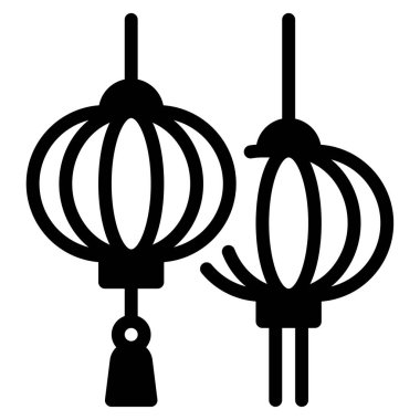 Fener Simgesi, Beyaz Arkaplanda Basit Vektör İllüstrasyonu 