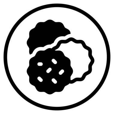 Latke Simgesi, Beyaz Arkaplanda Basit Vektör İllüstrasyonu 