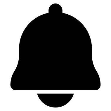 Bildirimler Simgesi, Beyaz Arkaplanda Basit Vektör İllüstrasyonu 