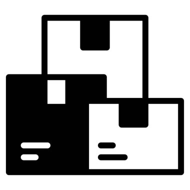 Parsel Simgesi, Beyaz Arkaplanda Basit Vektör İllüstrasyonu 