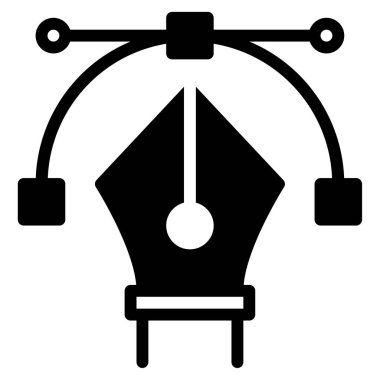 Kalem Aracı Simgesi, Beyaz Arkaplanda Basit Vektör ResmiComment 