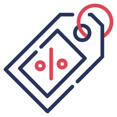 Satış Simgesi, Beyaz Arkaplanda Basit Vektör İllüstrasyonu