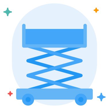 Yapı Yapılandırma Simgesi, Beyaz Arkaplanda Basit Vektör İllüstrasyonu