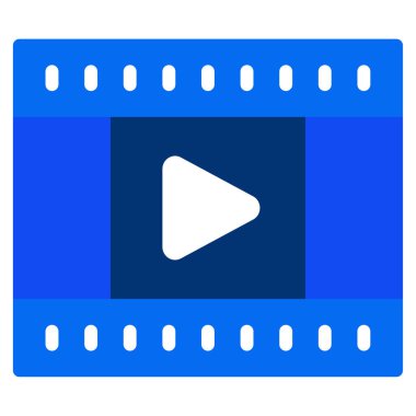 Sahne Simgesi, Beyaz Arkaplanda Basit Vektör İllüstrasyonu