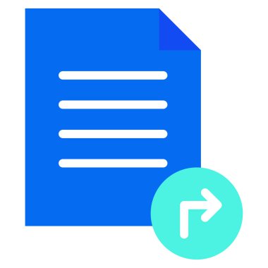 Dosya Simgesini Paylaş, Beyaz Arkaplanda Basit Vektör İllüstrasyonu