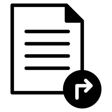 Dosya Simgesini Paylaş, Beyaz Arkaplanda Basit Vektör İllüstrasyonu