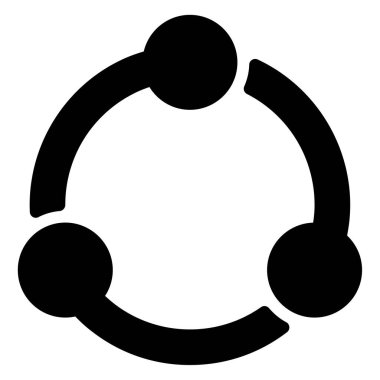 Beyaz Arkaplanda Simge Paylaş, Basit Vektör İllüstrasyonu