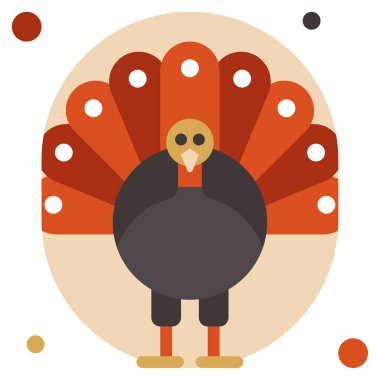 Türkiye Simgesi ve Beyaz Arkaplan Üzerine Basit Vektör İllüstrasyonu