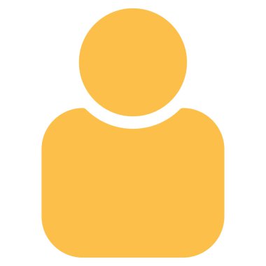 Kullanıcı Simgesi, Beyaz Arkaplanda Basit Vektör İllüstrasyonu