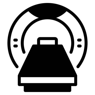 Xray Makine Simgesi, Beyaz Arkaplanda Basit Vektör ResmiComment