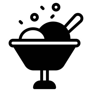 Sweets Simgesi, Beyaz Arkaplanda Basit Vektör İllüstrasyonu   