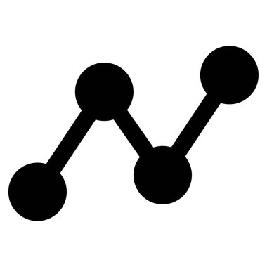 Pazar Eğilimleri Simgesi, Beyaz Arkaplanda Basit Vektör İllüstrasyonu