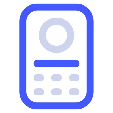 Dahili İletişim Simgesi, Beyaz Arkaplanda Basit Vektör İllüstrasyonu