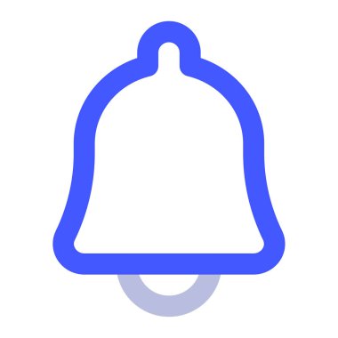 Bildirim Simgesi, Beyaz Arkaplanda Basit Vektör İllüstrasyonu