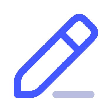 Beyaz Arkaplanda Simge, Basit Vektör İllüstrasyonunu Düzenle