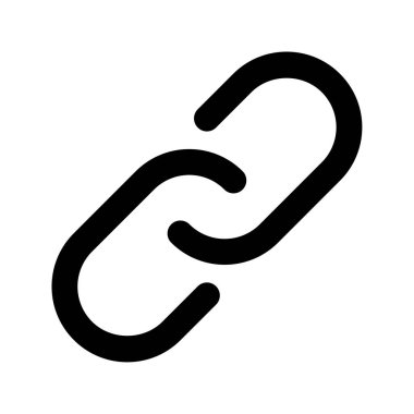 Beyaz Arkaplanda Bağlantı Simgesi, Basit Vektör ResmiComment