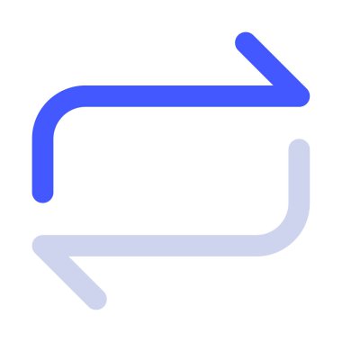 Simgeyi Karıştır, Beyaz Arkaplanda Basit Vektör İllüstrasyonu