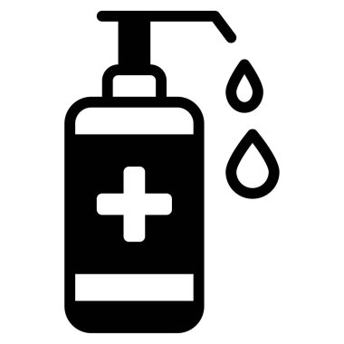 Temizleyici Simgesi, Beyaz Arkaplan Basit Vektör İllüstrasyonu