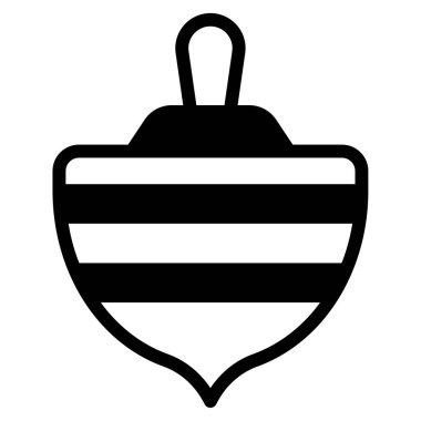 Beyaz Arkaplanda Üst Simge, Basit Vektör İllüstrasyonu